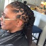 Loc wash retwist and Style