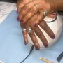 Lil hands polish with nail art