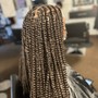 Tree Braids Weave W/ Human Hair (Cornrow Install)