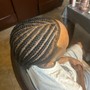 Men basic braids ( straight back ) 6-8 braids