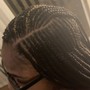 4-8 braids with natural hair