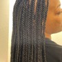 4-8 braids with natural hair