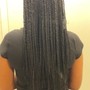 4-8 braids with natural hair