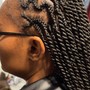 4-8 braids with natural hair