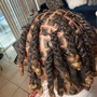 Short to medium length retwist