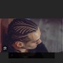 men cornrows straight back