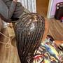 2-4 stitch cornrows (No Extensions)