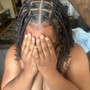 Micro braids with human hair