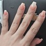 Ombre or French acrylic nails (short)