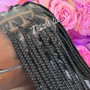 Boho Knotless Braids  bra strap