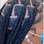 Stitch braids w/ braiding hair added