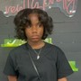 Natural Quick weave with layers and curls