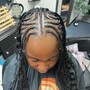 Partial Weave W/ Fulani Braids