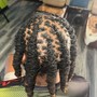 Loc Extensions added to natural hair