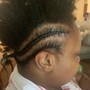 4-8 braids with natural hair