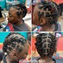 Plaits/Two Strand Twists (mid to lower back length)