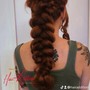 Updo ponytail