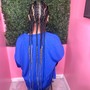 Adult Cornrows & knotless n the back