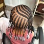 I purchase the hair that’s needed for braiding