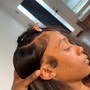 Versatile pony sew in w/ leave out and pin up