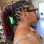 3 layer  large Cornrow style