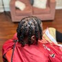 Kid's two strand twist locs only 10 and under