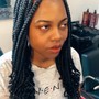 Med knotless Box Braids