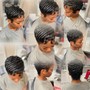 Virgin Relaxer Pixie Cut and Style