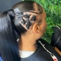 Sleek ponytail (Natural Hair)