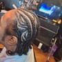 Male Cornrows With/ Without Design