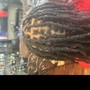 Dreadlocks retwist (two strand twist style)