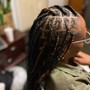 Medium knotless Braids