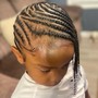 Straight back braids