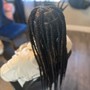 Large Knotless braids Waist length