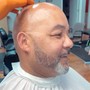 Bald head Clipper Shave & facial shave with razor