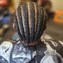 Men's Straight Back FrenchBraidz/Cornrows