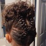 Feed in Braid Updo Style