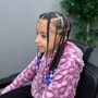 Kid's: (2) Stitch Braids, Natural Hair