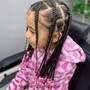 Kid's: (2) Stitch Braids, Natural Hair