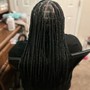 Medium knotless box braid