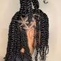 Small French curl box Braids