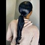 Sleek ponytail