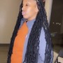 Small individual crochet knotless braids