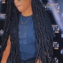 Small individual crochet knotless braids