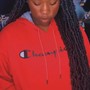 Small individual crochet knotless braids