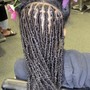 Small individual crochet knotless braids