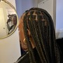 Small knottless Braids