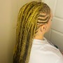 2 feed In braids long