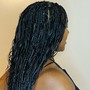 Medium knotless Braids mid back