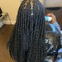 Half up half down Braids